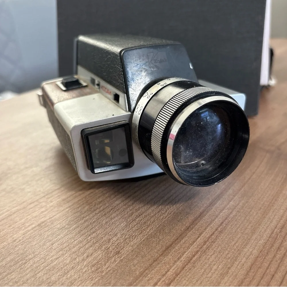 Kodak XL360 Movie Camera Black and Silver Timeless Design - untested